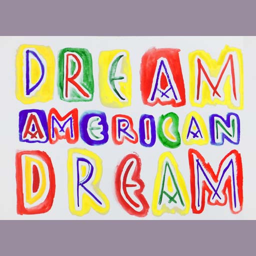 american dream, political art, anti-war propaganda, politics, painting, Nicholaas Chiao
