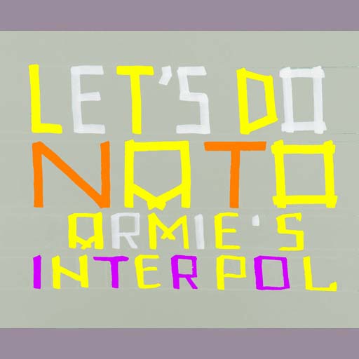 NATO as Interpol, political art, anti-war propaganda, politics, painting, Nicholaas Chiao