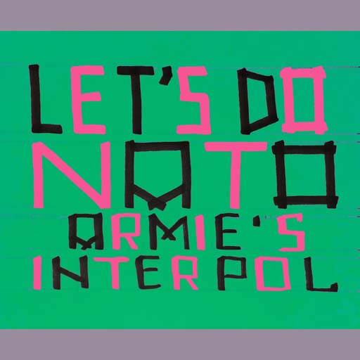 lets do nato as interpol, political art, anti-war propaganda, politics, painting, Nicholaas Chiao