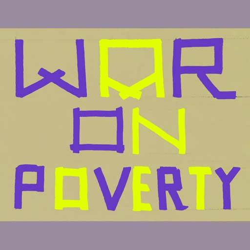 war on poverty, fight with poverty, political art, anti-war propaganda, politics, painting, Nicholaas Chiao
